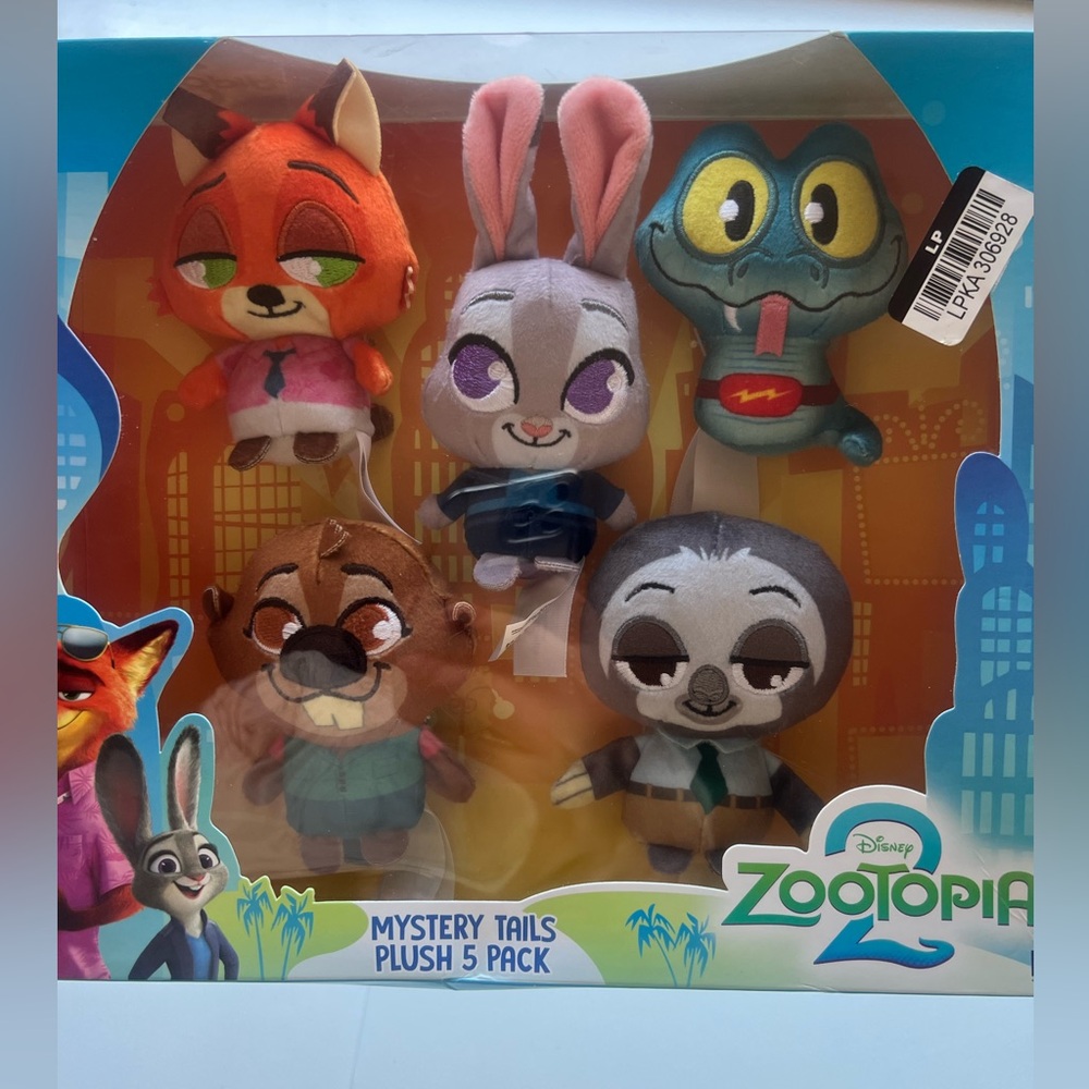 Disney’s Zootopia 2 3 inch Mystery Tails 5-Pack Mini Plush - Toys for Kids - Picture 3 of 3